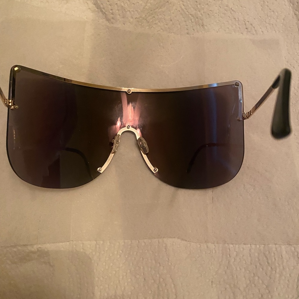 Big Statement Rainbow Visor Sunglasses - image 2